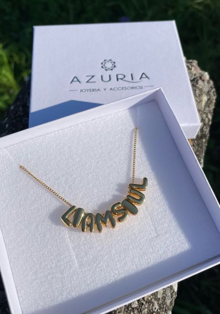 Collar Nombre Burbuja