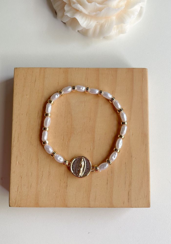 Pulsera Virgen Perlas