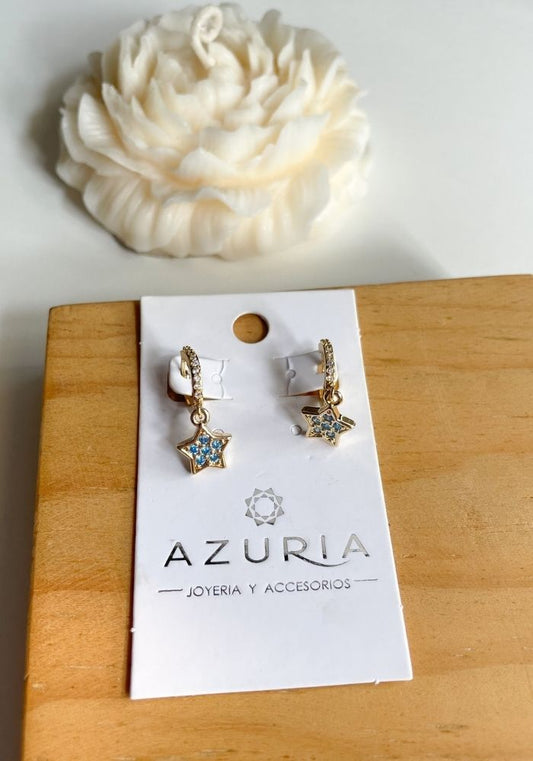 Arete Estrella Azul