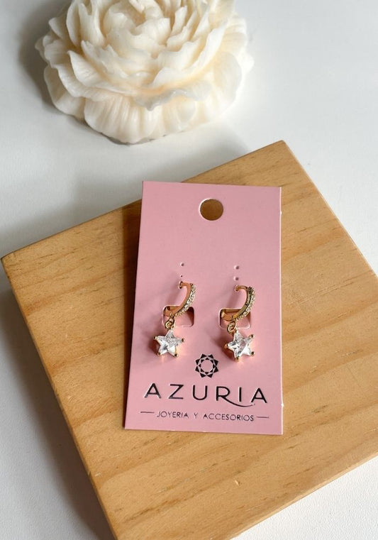 Aretes Huggie Estrella