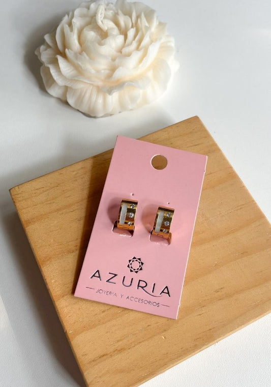 Aretes Hoops Cristal