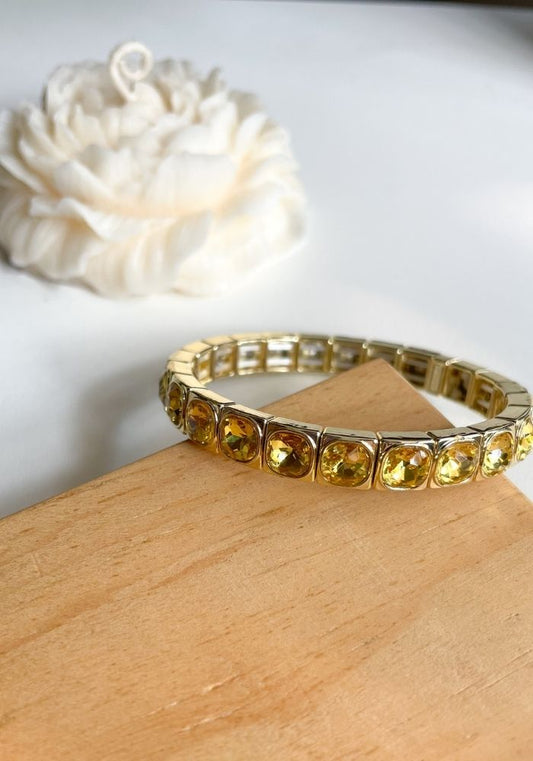 Brazalete Cristal Amarillo