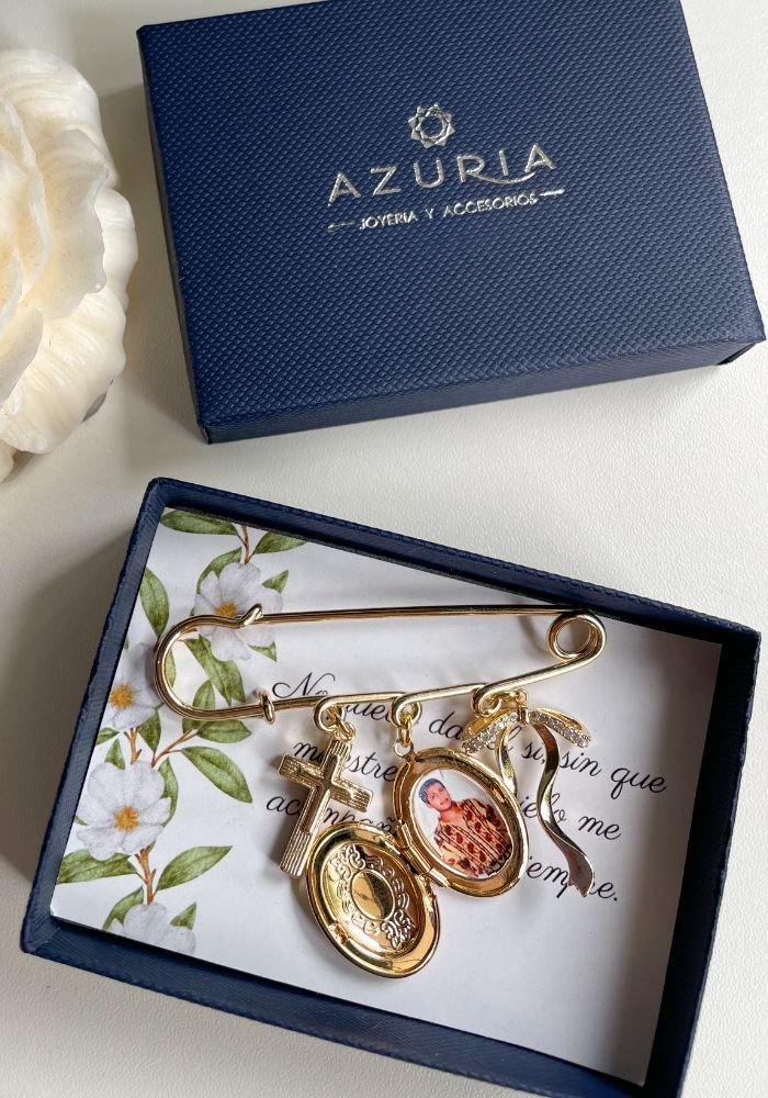 Broche Dorado Moño