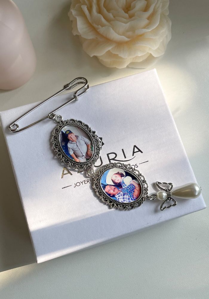 Broche Ángel Perla