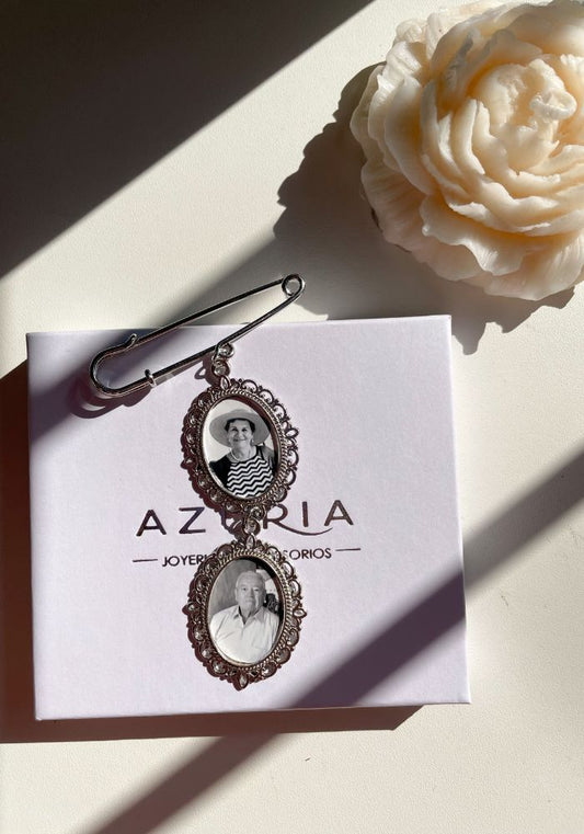 Broche Plateado Sencillo