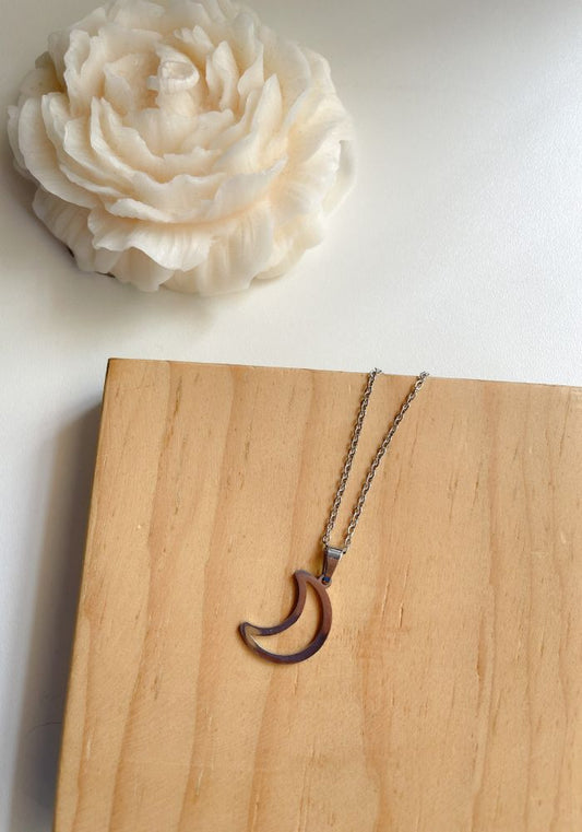 Collar Luna Plateada