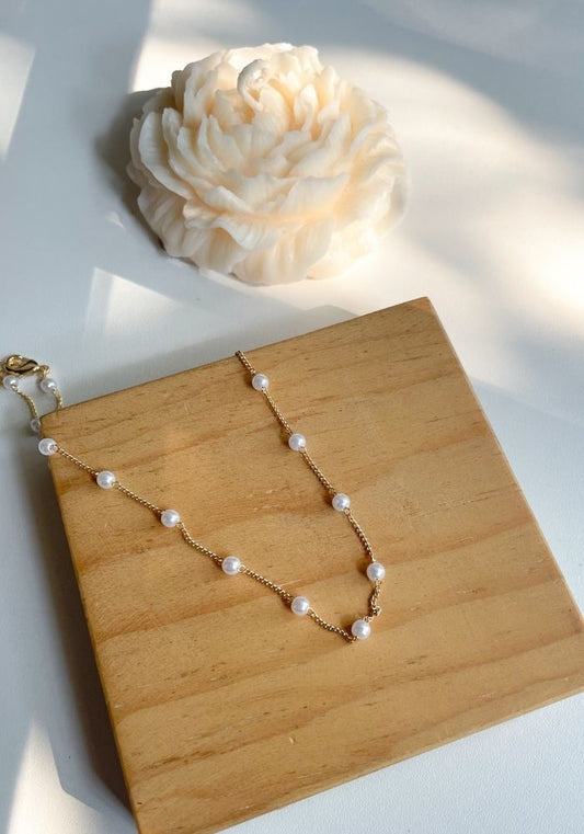 Collar Choker Perlas