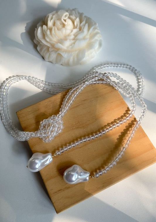 Collar Corbatín Transparente