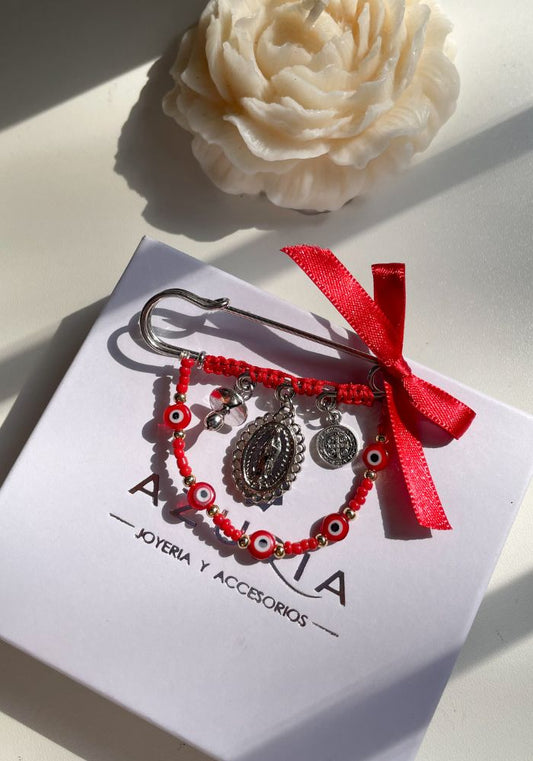 Pin Maternidad Plateado Doble