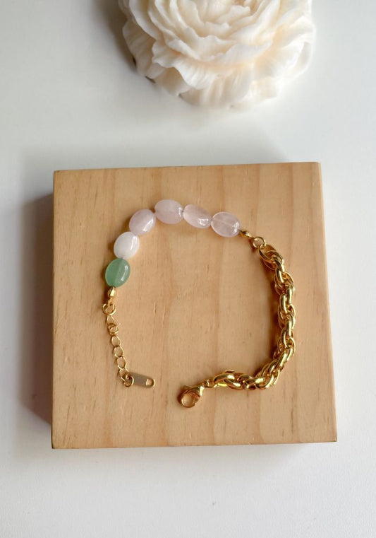Pulsera Dorada con Piedra Natural