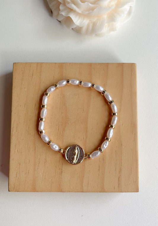Pulsera Virgen Perlas